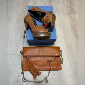 NWT! Simply Vera by Vera Wang Calf Colored Leather Heels